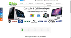 Desktop Screenshot of pcmasterstech.com